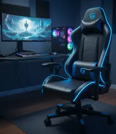 Chaise gamer dans une ambiance full game